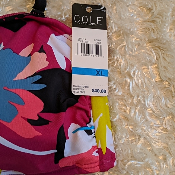 Woohoo!! NWT COLE OF CALIF BIKINI SZ XL - Picture 4 of 7